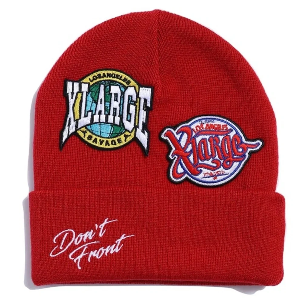 RACING TEAM CUFF BEANIE-Red-ONE SIZE